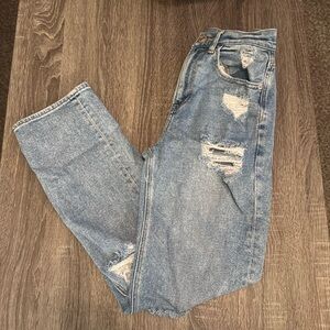 American eagle jeans, size 00 straight leg jeans, stretchy